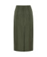 Women's Midi Skirt with Back Slits