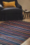 Фото #6 товара Rectangular multicoloured stripes wool rug