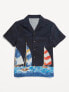 Фото #2 товара Short-Sleeve Graphic Camp Shirt for Boys