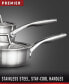 Фото #3 товара Premier Stainless Steel Cookware, 3.5-Quart Sauce Pan with Pour and Strain Cover