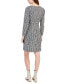 Фото #2 товара Women's Tweed Bouclé-Knit Button-Front Dress