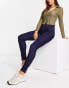 Фото #2 товара New Look mid rise skinny jeans in dark blue