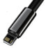 Фото #2 товара Mocny przewód kabel w oplocie USB Iphone Lightning 2.4 A 2 m czarny