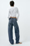 Mid-rise tailored balloon jeans