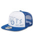 Фото #1 товара Men's White, Royal Indianapolis Colts Banger 9FIFTY Trucker Snapback Hat