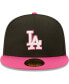 Фото #4 товара Men's Black, Pink Los Angeles Dodgers 1981 World Series Champions Passion 59FIFTY Fitted Hat