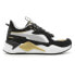 Фото #1 товара Puma RsX Peb Lace Up Womens Black, White Sneakers Casual Shoes 39212301