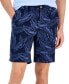 ფოტო #1 პროდუქტის Men's Lena Leaf Print 9" Shorts, Created for Macy's