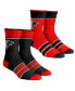 Фото #1 товара Youth Boys and Girls Socks Atlanta Falcons Multi-Stripe 2-Pack Team Crew Sock Set