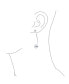 Modern Geometric Linear Long Bar Drop Ear .925 Sterling Silver Double Bead Ball Dangle Earrings For Women Teen 6,10 MM Bead