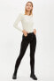 Фото #4 товара Kadın Black Red Yüksek Bel Super Skinny Fit Jean Pantolon S5176AZ20AU