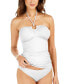 Фото #1 товара Michael Kors 299857 Women WHITE Halter Tankini Swim Top Size US Medium