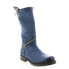 Фото #3 товара A.S.98 Siggs 259373-102 Womens Blue Leather Zipper Mid Calf Boots