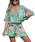 Фото #1 товара Women's Tropical Dolman Sleeve Casual Mini Beach Dress
