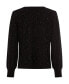 Фото #4 товара Women's Cotton Blend Long Sleeve Allover Sparkle Cardigan