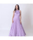 ფოტო #2 პროდუქტის Women's Lilac Gown Dress with Chikankari Embroidery