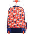 Школьный рюкзак с колесиками Milan Ninjutsu Красный 52 x 34,5 x 23 cm