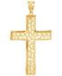 Men's Nugget Cross Pendant in 10k Gold