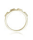 ფოტო #3 პროდუქტის RA 14K Gold Plated Baguette Cubic Zirconia Band Ring