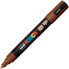 Фото #2 товара Ручка акриловая POSCA PC-5M коричневая 6 штук