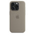 Фото #4 товара Чехол для iPhone 15 Pro Si Apple Case Clay силиконовый с пылезащитным покрытием