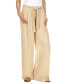 Women's Self-Sash Drapey Crepe Wide-Leg Pants