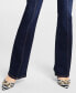 Фото #5 товара Women's High Rise Asymmetrical Seamed Bootcut Jeans, Created for Macy's