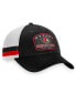 ფოტო #4 პროდუქტის Men's Black/White Ottawa Senators Fundamental Striped Trucker Adjustable Hat