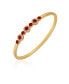 ფოტო #3 პროდუქტის Clear Glass Stone Hinged Cuff Bracelet