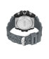 Men's Analog Digital Gray Plastic Watch 49mm