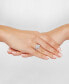 ფოტო #2 პროდუქტის Diamond Pear-Cut Halo Engagement Ring (1 ct. t.w.) in 14k White Gold