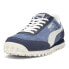 Фото #2 товара Puma Fast Rider Navy PackDenim Lace Up Mens Blue Sneakers Casual Shoes 39683501