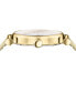 ფოტო #2 პროდუქტის Women's Swiss Greca Chic Gold Ion Plated Stainless Steel Mesh Bracelet Watch 35mm