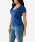 ფოტო #3 პროდუქტის Women's Short Sleeve Foil Horseshoe V-neck T-shirt