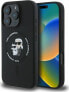 Karl Lagerfeld Karl Lagerfeld KLHMP16LSCMKCRHK iPhone 16 Pro 6.3" czarny/black hardcase Silicone KC Heads Ring MagSafe