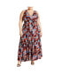 ფოტო #1 პროდუქტის Plus Size Amara Print Maxi Dress