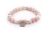 Jade and howlite bead bracelet MINK05 / 17