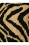 Zebra Desenli Peluş Triko Kazak Uzun Kollu
