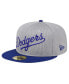 Фото #2 товара Men's Gray Los Angeles Dodgers Pivot Mesh 59FIFTY Fitted Hat