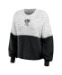 Фото #3 товара Women's White, Black Brooklyn Nets Color-Block Pullover Sweater