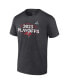 Фото #2 товара Men's Heather Charcoal Tampa Bay Buccaneers 2023 NFL Playoffs T-shirt