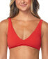 Фото #1 товара Juniors' Pisces Ribbed Bikini Top