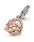 ფოტო #4 პროდუქტის Cubic Zirconia Two-Tone Mom Dangle Charm