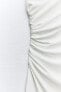 Фото #15 товара Платье миди со сборкой ZARA