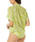 Фото #2 товара Women's Camo Shirt Swim Cover-Up