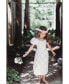 ფოტო #3 პროდუქტის Girl's Smocked Puff Sleeve Floral Bow Kylie Dress Child