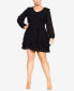 ფოტო #1 პროდუქტის Plus Size Pretty Ruffle Dress