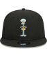 Men's Black SpongeBob SquarePants Squidward Mesh Trucker 9FIFTY Snapback Hat
