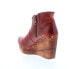 Фото #6 товара Bed Stu Marina F389007 Womens Red Leather Zipper Casual Dress Boots 6.5