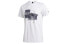 Фото #1 товара adidas 运动型格圆领短袖T恤 男款 白色 / Футболка Adidas T FT2823